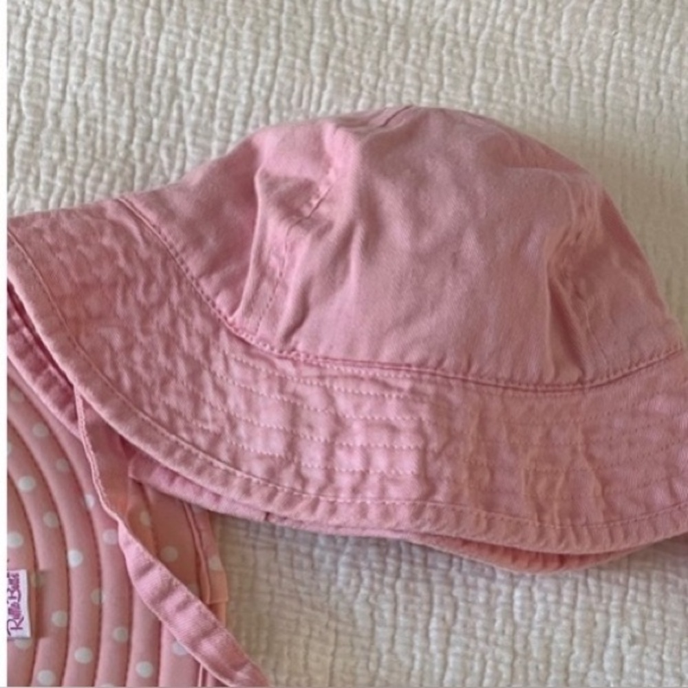 Pink summer sun hat for 12-18 month old girl — Hanna Andersson